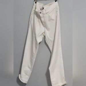 Ann Taylor Factory White Girlfriend Jeans - Size 12